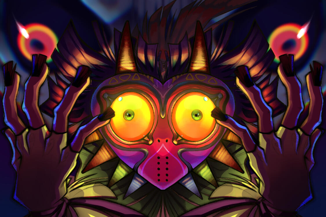 skull kid and the moon