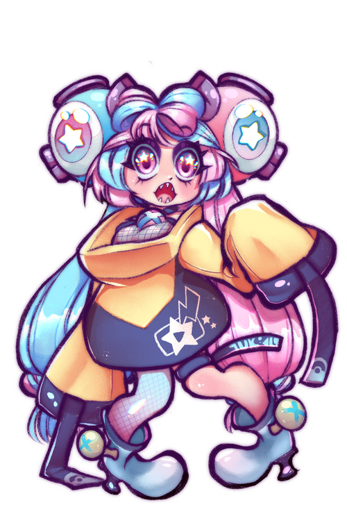 pokemon streamer trainer Iono as a chibi